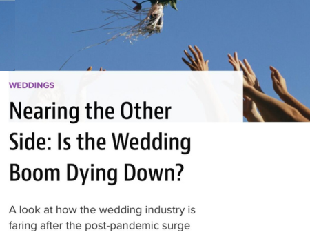 Nearing the Other Side: Is the Wedding Boom Dying Down? 
