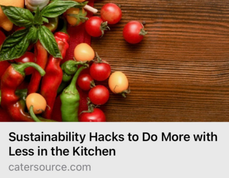 Catersource Sustainability Hacks Article
